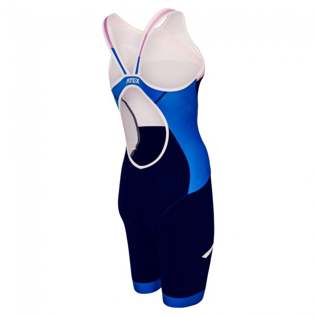 Women's triathlon suit REVOLT blue-purple