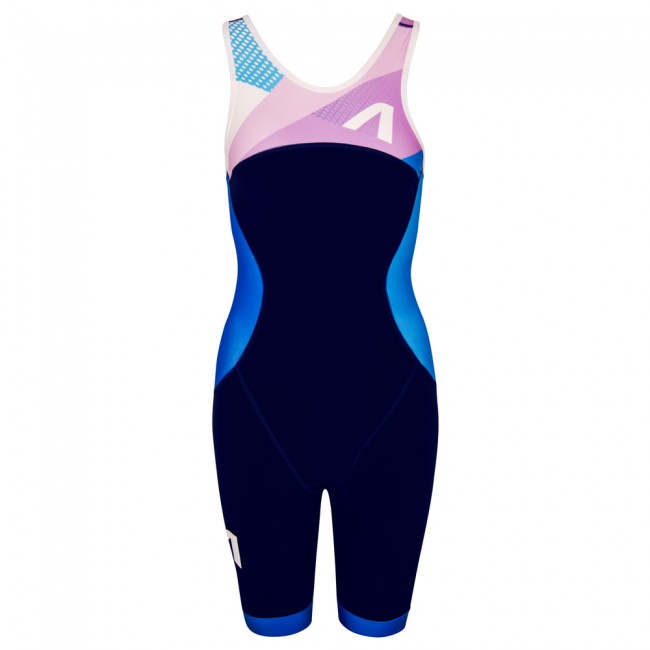 Women's triathlon suit REVOLT blue-purple