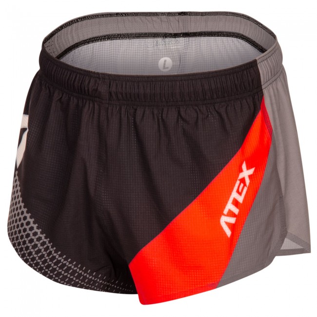 Loose athletic shorts REVOLT RED, seamlessly heat bonded