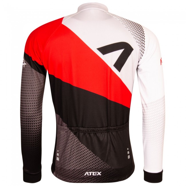 Cycling jersey REVOLT RED, long sleeves