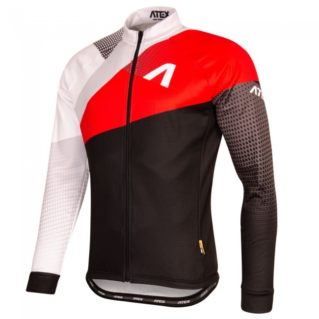 Cycling jersey REVOLT RED, long sleeves