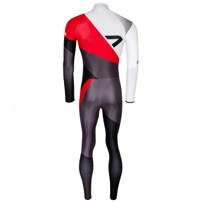 One-piece running suit REVOLT RED