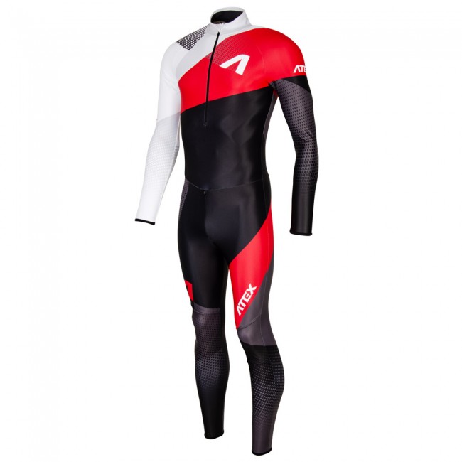 One-piece running suit REVOLT RED