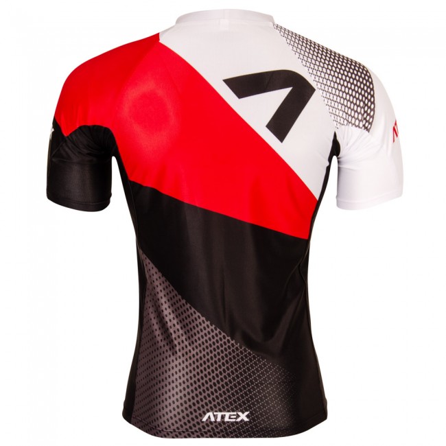 Close-fitting jersey REVOLT RED with short sleeves