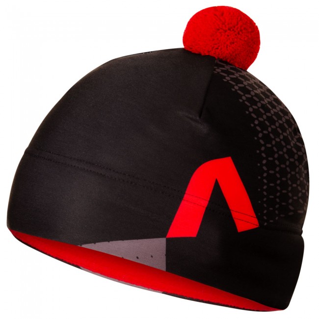 Two-layer hat REVOLT RED ponytail